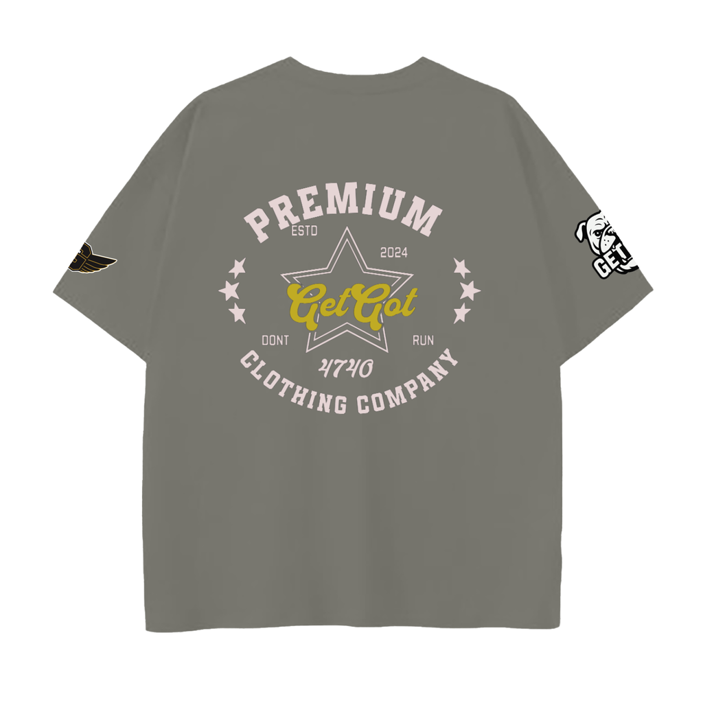 Drop Shoulder Cotton T-Shirt